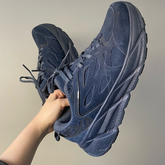 Hoka Other - Hoka Clifton L Suede “outer space” sneaker. Men size 10 | Women size 11.